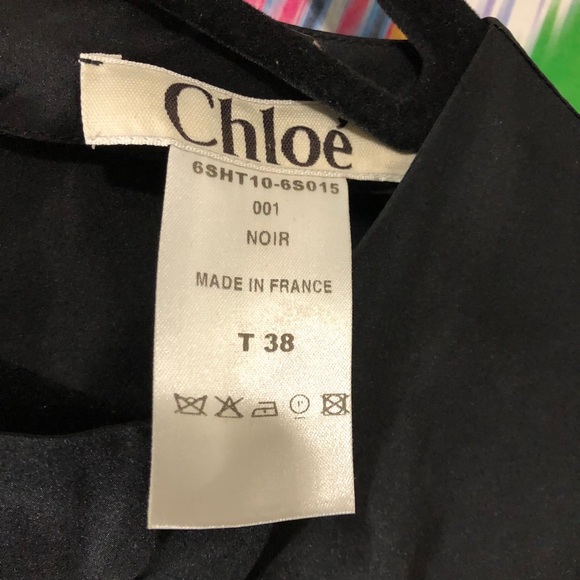 Chloé black 100% silk blouse - Picture 5 of 10
